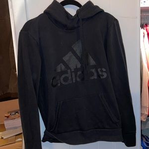 Lightly worn all black adidas woman’s sweatshirt, size small